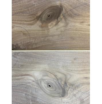 Орех Американский заготовка на топ Смешанный А 9.5х194х565 мм - 2шт (книжкой) Уценка-сучки-6