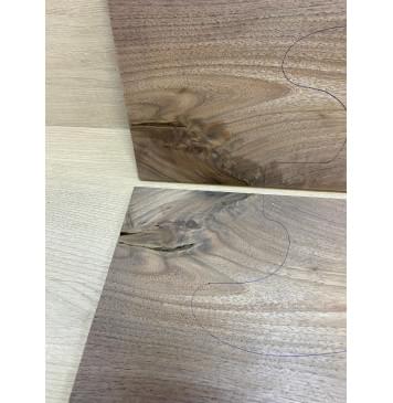 Орех Американский заготовка на топ Смешанный А 9.5х194х565 мм - 2шт (книжкой) Уценка-сучки-9