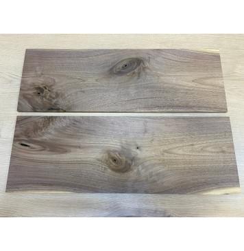 Орех Американский заготовка на топ Смешанный А 9.5х194х565 мм - 2шт (книжкой) Уценка-сучки-8