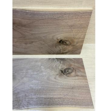 Орех Американский заготовка на топ Смешанный А 10х190х540 мм - 2 шт. (книжкой) Уценка-сучки-4