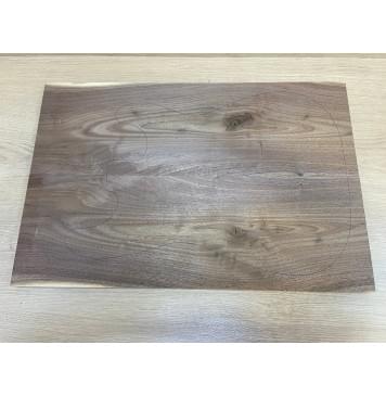 Орех Американский заготовка на топ Тангент А 16х160х550 мм - 2 шт. (книжкой) Уценка-сучки-0