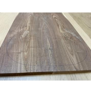 Орех Американский заготовка на топ Тангент А 16х160х550 мм - 2 шт. (книжкой) Уценка-сучки-2