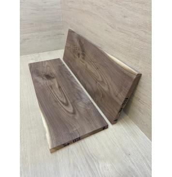 Орех Американский заготовка на топ Тангент А 16х160х550 мм - 2 шт. (книжкой) Уценка-сучки-3