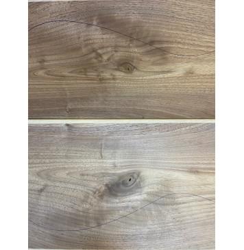 Орех Американский заготовка на топ Тангент А 16х160х550 мм - 2 шт. (книжкой) Уценка-сучки-6