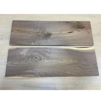 Орех Американский заготовка на топ Тангент А 16х160х550 мм - 2 шт. (книжкой) Уценка-сучки-7