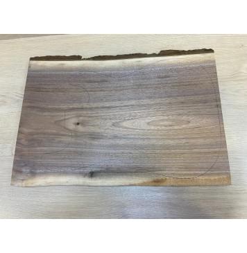 Орех Американский заготовка на топ Тангент А 26х330х540-530 мм - (цельный) Уценка-сучок-0