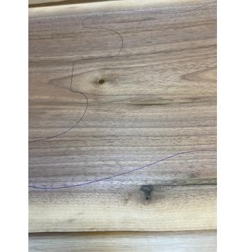 Орех Американский заготовка на топ Тангент А 26х330х540-530 мм - (цельный) Уценка-сучок-4