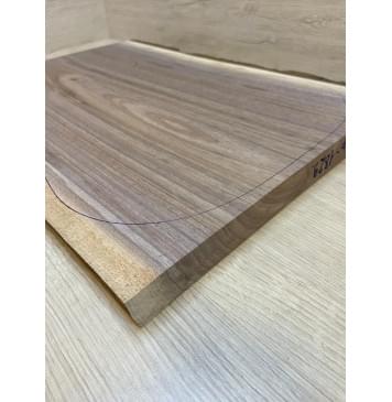 Орех Американский заготовка на топ Тангент А 26х330х540-530 мм - (цельный) Уценка-сучок-3