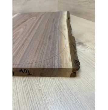 Орех Американский заготовка на топ Тангент А 26х330х540-530 мм - (цельный) Уценка-сучок-5