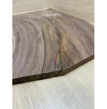 Орех Американский Волнистый заготовка на топ Смешанный АА Волна А 17х395х565 мм - (цельный)-2