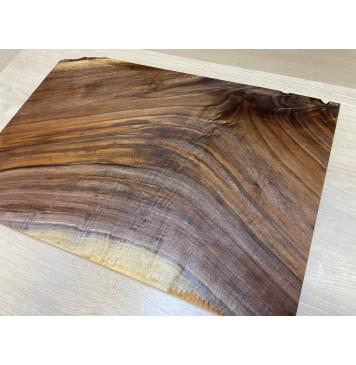 Орех Американский Волнистый заготовка на топ Смешанный АА Волна А 17х395х565 мм - (цельный)-7