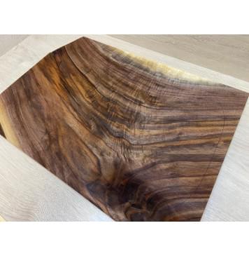 Орех Американский Волнистый заготовка на топ Смешанный АА Волна А 17х395х565 мм - (цельный)-9