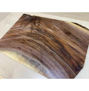 Орех Американский Волнистый заготовка на топ Смешанный АА Волна А 17х395х565 мм - (цельный)-16