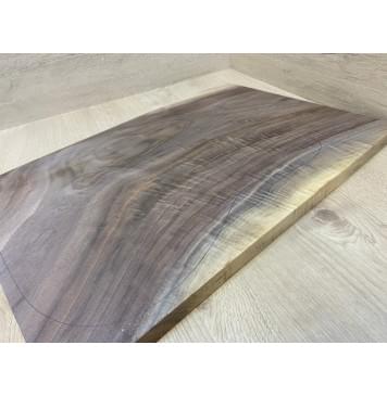 Орех Американский Волнистый заготовка на топ Смешанный АА Волна А 21х360-356х515 мм - (цельный)-5