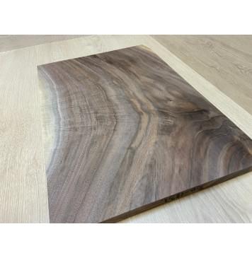 Орех Американский Волнистый заготовка на топ Смешанный АА Волна А 21х360-356х515 мм - (цельный)-6