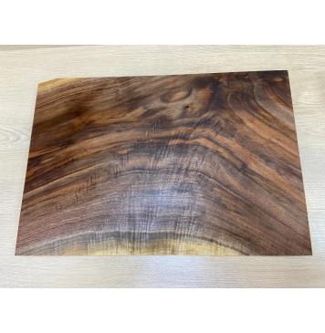 Орех Американский Волнистый заготовка на топ Смешанный АА Волна А 21х360-356х515 мм - (цельный)-0