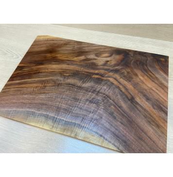 Орех Американский Волнистый заготовка на топ Смешанный АА Волна А 21х360-356х515 мм - (цельный)-14