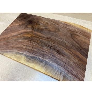 Орех Американский Волнистый заготовка на топ Смешанный АА Волна А 21х360-356х515 мм - (цельный)-17