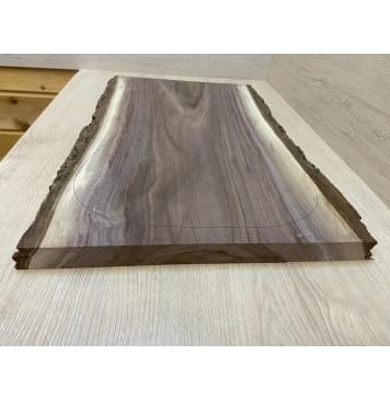 Орех Американский Заболонь заготовка на топ Тангент АА 29х325-310х585 мм - (цельный)-2