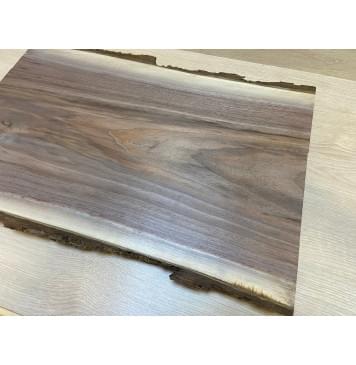 Орех Американский Заболонь заготовка на топ Тангент АА 29х325-310х585 мм - (цельный)-11