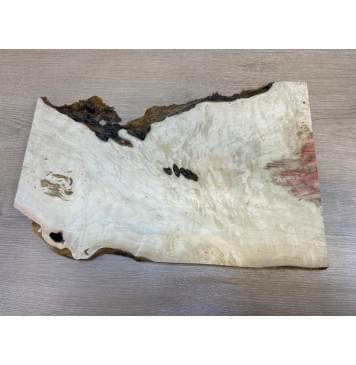 Клён Американский Каповый заготовка на топ для Тревел гитары под заливку Тангент АА Кап АА 24х320-240х490 мм - (цельный)-2