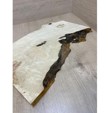 Клён Американский Каповый заготовка на топ для Тревел гитары под заливку Тангент АА Кап АА 24х320-240х490 мм - (цельный)-5