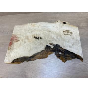 Клён Американский Каповый заготовка на топ для Тревел гитары под заливку Тангент АА Кап АА 24х320-240х490 мм - (цельный)-9