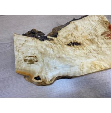 Клён Американский Каповый заготовка на топ для Тревел гитары под заливку Тангент АА Кап АА 24х320-240х490 мм - (цельный)-10