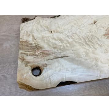 Клён Американский Каповый заготовка на топ под заливку Тангент АА Кап ААА 25х325х505 мм (цельный) АКЦИЯ-4