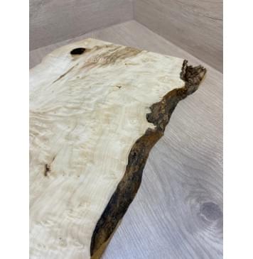 Клён Американский Каповый заготовка на топ под заливку Тангент АА Кап ААА 25х325х505 мм (цельный) АКЦИЯ-5