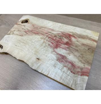 Клён Американский Каповый заготовка на топ под заливку Тангент АА Кап ААА 25х325х505 мм (цельный) АКЦИЯ-7