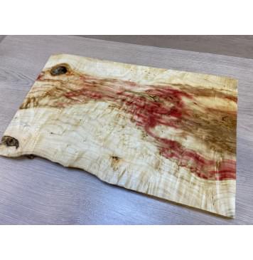 Клён Американский Каповый заготовка на топ под заливку Тангент АА Кап ААА 25х325х505 мм (цельный) АКЦИЯ-0