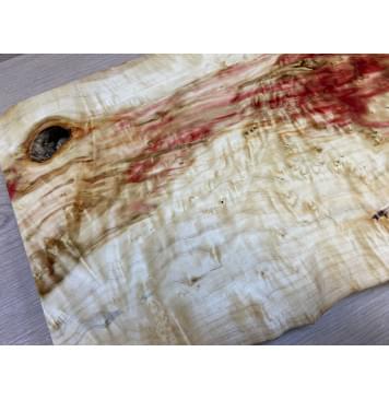 Клён Американский Каповый заготовка на топ под заливку Тангент АА Кап ААА 25х325х505 мм (цельный) АКЦИЯ-11