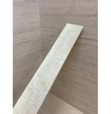 Клён Белый Явор, Волнистый заготовка накладки для электрогитары Радиал А Волна ААА 8.5х78х500 мм (Уценка-сучки)-7