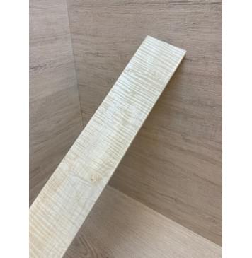 Клён Белый Явор, Волнистый заготовка накладки для электрогитары Радиал А Волна ААА 9х85-78х500 мм (Уценка-сучки)-4