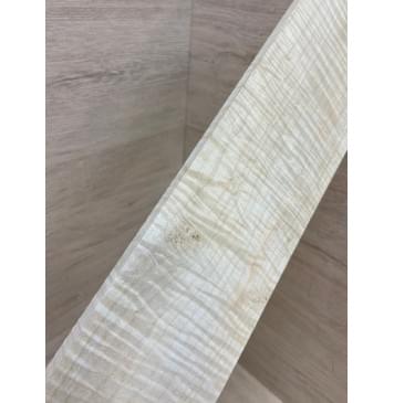 Клён Белый Явор, Волнистый заготовка накладки для электрогитары Радиал А Волна ААА 9х85-78х500 мм (Уценка-сучки)-8