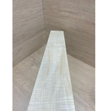 Клён Белый Явор, Волнистый заготовка накладки для электрогитары Радиал А Волна ААА 9х85-78х500 мм (Уценка-сучки)-6