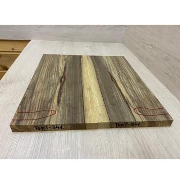 Корина Чёрная заготовка на топ для Тревел гитары Радиал АА 20х188х405 мм - 2 шт. (книжкой)-1