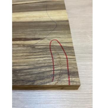 Корина Чёрная заготовка на топ для Тревел гитары Радиал АА 20х188х405 мм - 2 шт. (книжкой)-2