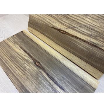 Корина Чёрная заготовка на топ для Тревел гитары Радиал АА 20х188х405 мм - 2 шт. (книжкой)-9