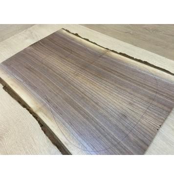 Орех Американский Заболонь заготовка на топ Радиал АА 12х167х565 мм - 2 шт (книжкой)-1