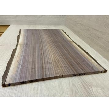 Орех Американский Заболонь заготовка на топ Радиал АА 12х167х565 мм - 2 шт (книжкой)-2