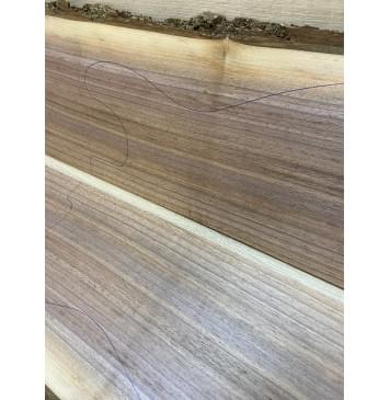 Орех Американский Заболонь заготовка на топ Радиал АА 12х167х565 мм - 2 шт (книжкой)-7