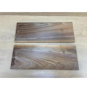 Орех Американский Заболонь заготовка на топ Смешанный А 14х175х460 мм - 2 шт (книжкой) Уценка-сучки-4