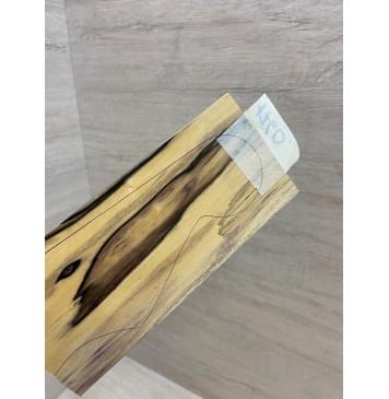 Эбен Лунный заготовка накладки на головку грифа Смешанный АА 3.5х92-80х190 мм-3