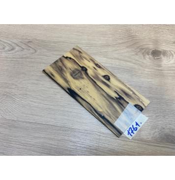 Эбен Лунный заготовка накладки на головку грифа под заливку Смешанный АА 3х97-85х190 мм-0