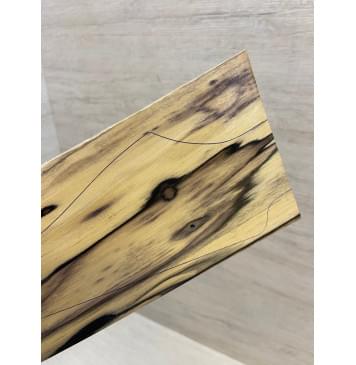 Эбен Лунный заготовка накладки на головку грифа под заливку Смешанный АА 3х97-85х190 мм-3