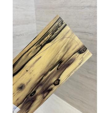 Эбен Лунный заготовка накладки на головку грифа под заливку Смешанный АА 3.5х97х190 мм-1