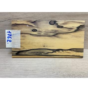 Эбен Лунный заготовка накладки на головку грифа под заливку Смешанный АА 3.5х97х190 мм-3