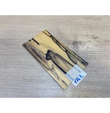 Эбен Лунный заготовка накладки на головку грифа Смешанный АА 4х100х190 мм-0